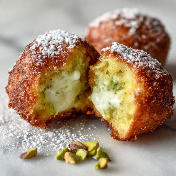 Easy Pistachio Beignets Recipe