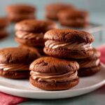 Brownie Sandwich Cookies with Chocolate Mousse Recipe