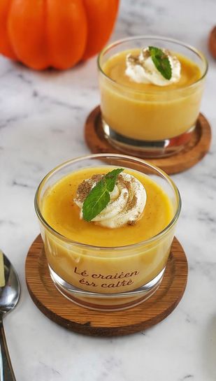 No-Bake Rich Japanese Pumpkin Custard Pudding Recipe
