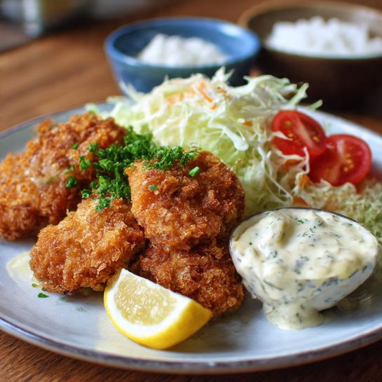 Crunchy Chicken Nanban with Homemade Tartar Sauce Recipe
