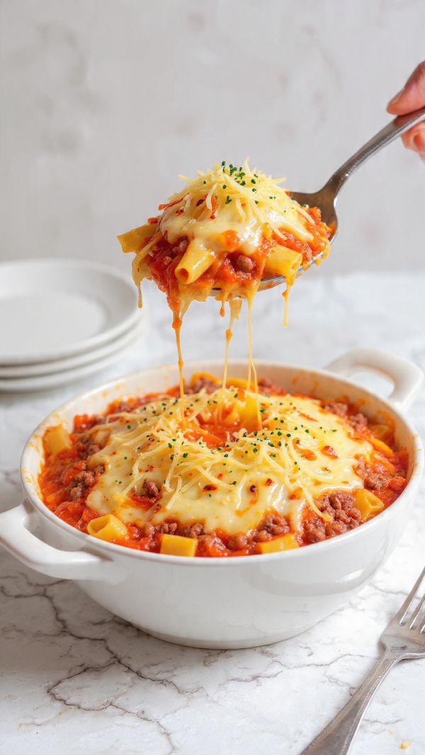 Baked Rigatoni with Sausage and Cheese Recipe