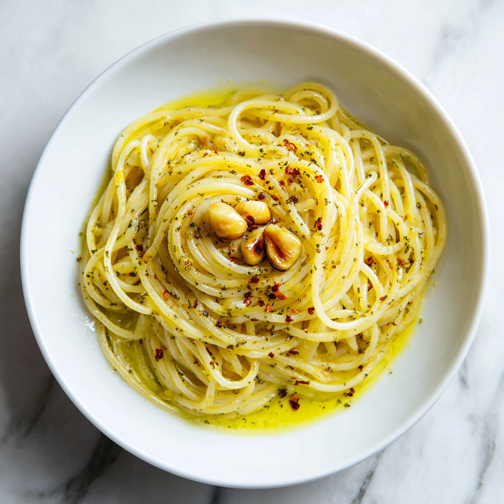 Simple Garlic & Olive Oil Pasta Recipe