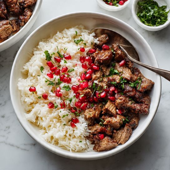 Spiced Pomegranate Chicken with Walnuts Recipe - Recipe Image