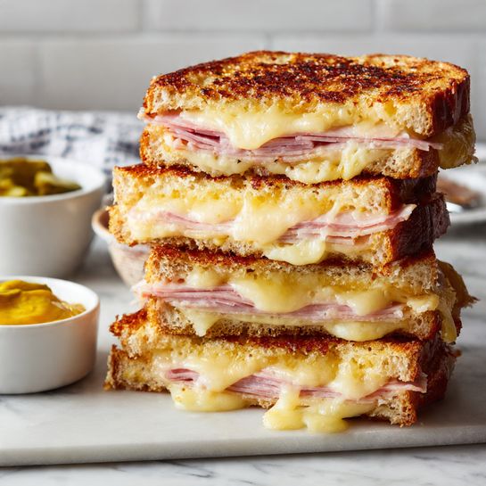 Classic Croque Monsieur with Béchamel Sauce Recipe - Recipe Image