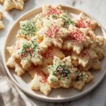 Christmas Shortbread Cookies with Sprinkles Recipe
