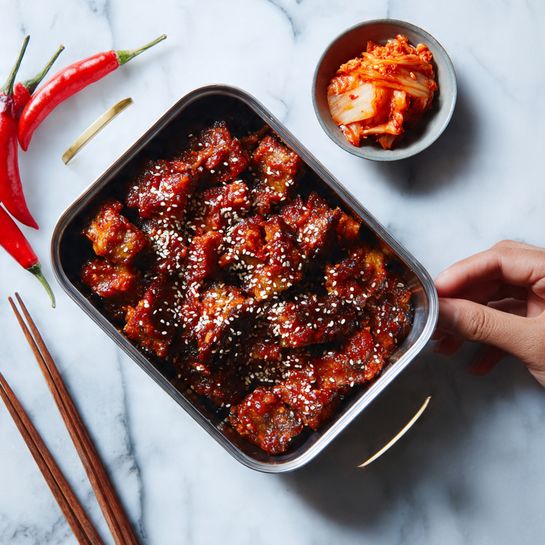 Korean Meatloaf with Gochujang Glaze Recipe - Recipe Image