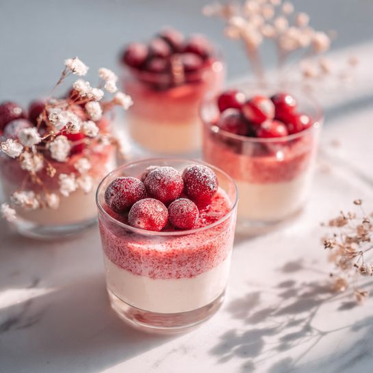 Creamy Cranberry Mousse Cups (Festive Mini Dessert) Recipe