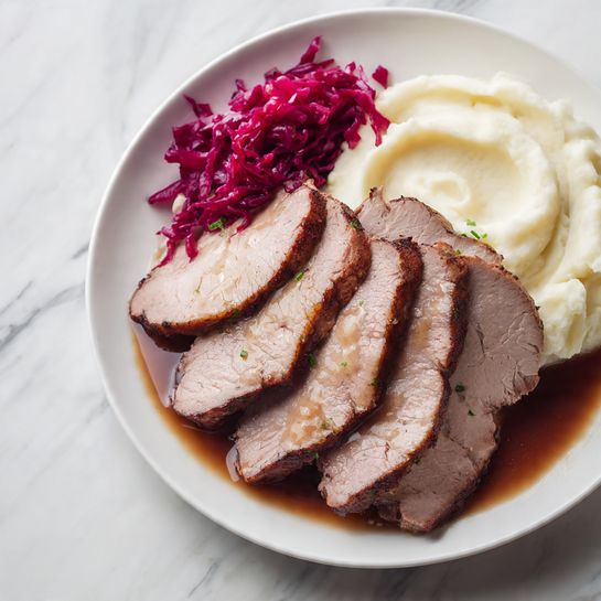 Classic German Beef Rouladen with Mustard, Bacon, Onion, and Pickles Recipe