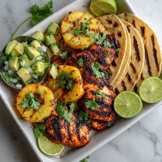One-Pan Chicken & Pineapple Tacos – Tropical Weeknight Meal Recipe