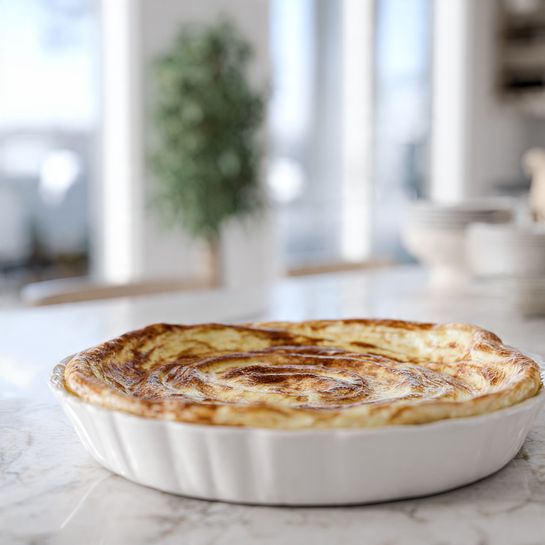 Cinnamon Vanilla Custard Pie (Perfect Christmas Eve Dessert) Recipe - Recipe Image