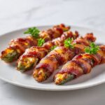 Beef Bacon Jalapeño Twists with Cheddar Cream Cheese Filling Recipe