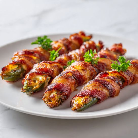Beef Bacon Jalapeño Twists with Cheddar Cream Cheese Filling Recipe
