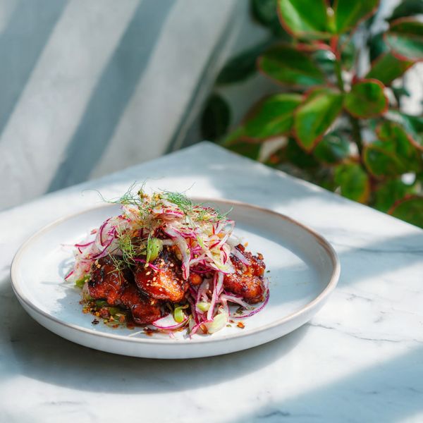 Sticky Apple Cider Chicken with Crisp Autumn Slaw Recipe - Recipe Image