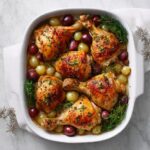 Easy Oven-Roasted French Garlic Chicken with White Wine Recipe
