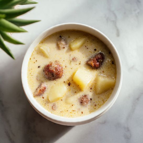 Creamy Potato Sausage Chowder (Easy One-Pot Comfort) Recipe - Recipe Image