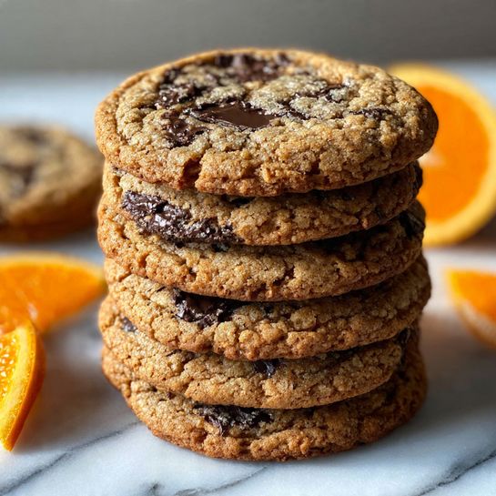 Dark Chocolate Orange Shortbread Cookies Recipe