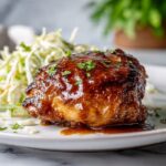 Sticky Apple Cider Chicken with Crisp Autumn Slaw Recipe