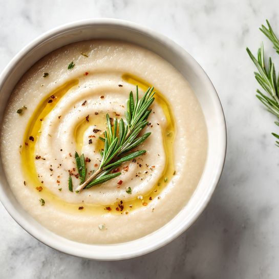 Rosemary Roasted Garlic White Bean Soup Recipe