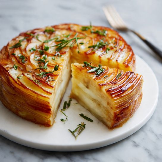 Crispy Balsamic Potato Torte Recipe