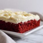 Christmas Red Velvet Sheet Cake with Cream Cheese Frosting Recipe