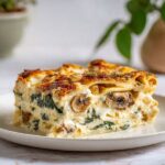 Creamy Mushroom Spinach Lasagna (Vegetarian Comfort Food) Recipe
