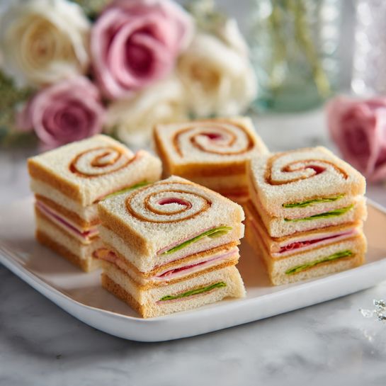 Party Pinwheel Sandwiches Recipe - Recipe Image