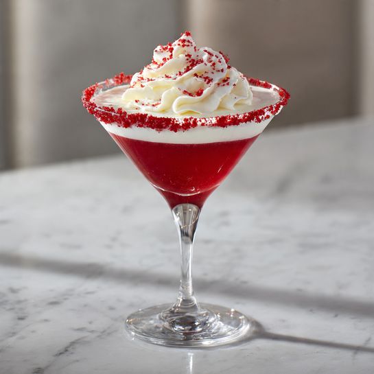 Red Velvet Martini (Creamy Holiday Cocktail) Recipe - Recipe Image
