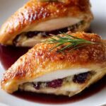 Elegant Cranberry Brie Stuffed Chicken for Holidays