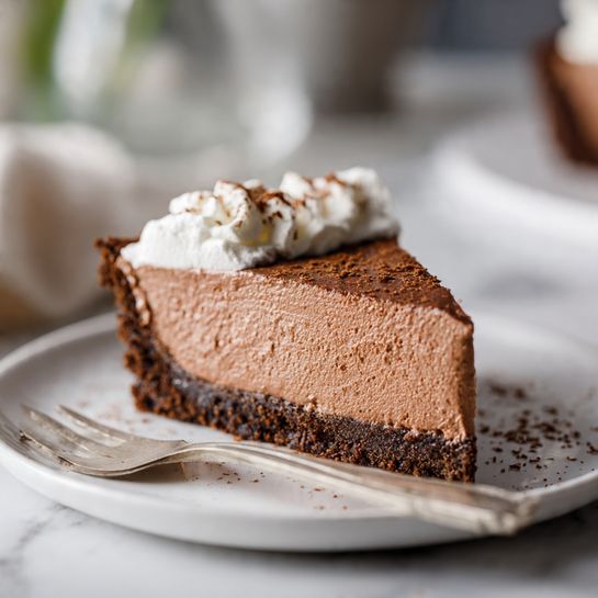 Silky Chocolate Mousse Pie with Cookie Crust Recipe - Recipe Image