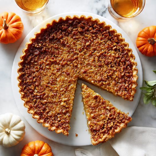 Bourbon Brûlée Pumpkin Pie with Crunchy Sugar Top Recipe