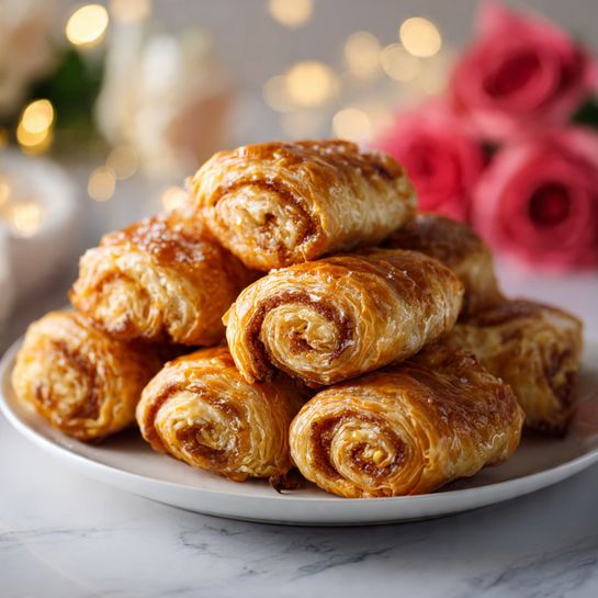 Crispy Puff Pastry Sausage Rolls Recipe - Recipe Image