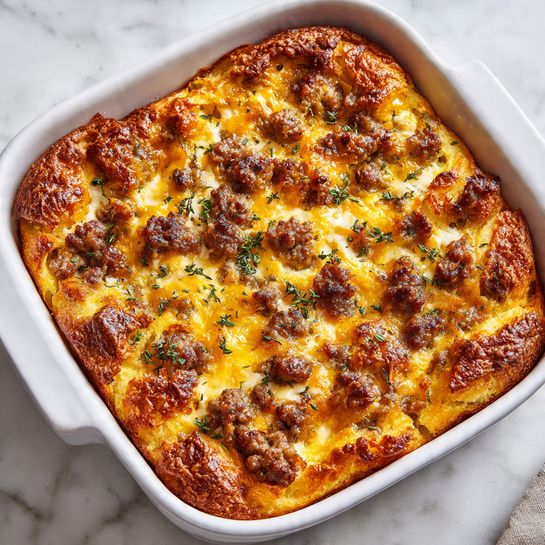 Christmas Morning Breakfast Casserole with Eggs and Sausage Recipe 4 Christmas Morning Breakfast Casserole with Eggs and Sausage Recipe - Recipe Image