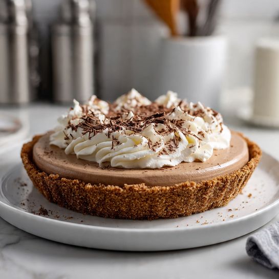 No-Bake Mocha Cream Pie with Espresso Whipped Topping Recipe