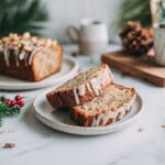 Christmas Banana Bread with Eggnog Glaze Recipe