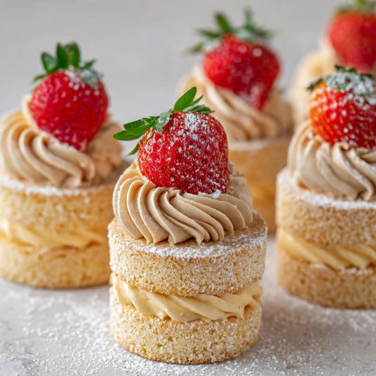 Mini Victoria Sponge Cakes with Jam & Buttercream Recipe