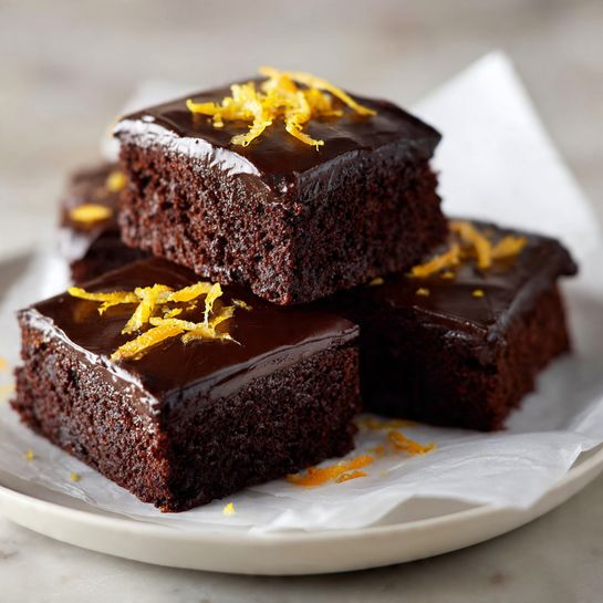 Chocolate Orange Layer Cake with Rich Ganache and Orange Cream Filling Recipe - Recipe Image