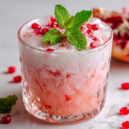 Pomegranate Gin Fizz Recipe - Recipe Image