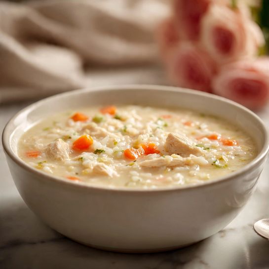 Creamy Chicken and Rice Soup Recipe (Easy & Cozy) Recipe