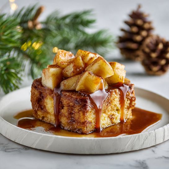Cardamom Pear Bread Pudding Recipe - Recipe Image