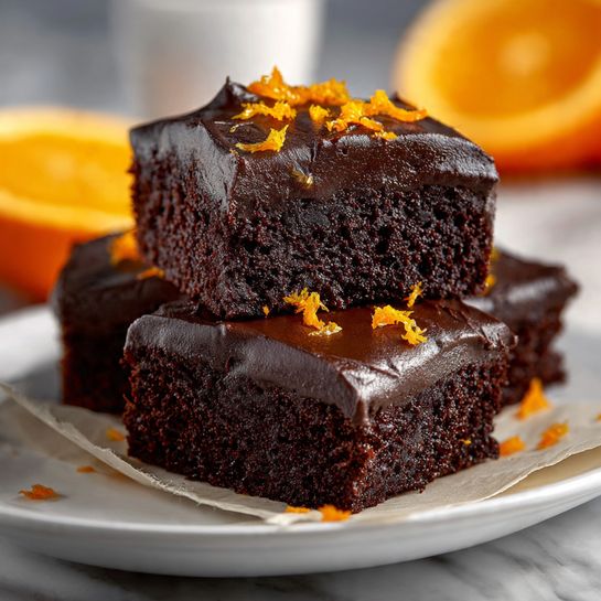 Chocolate Orange Layer Cake with Rich Ganache and Orange Cream Filling Recipe - Recipe Image