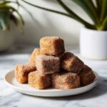Crispy Angel Cake Churro Bites (Light Vegan Dessert) Recipe