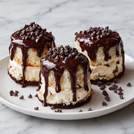 Brownie Bottom Mini Cheesecakes Recipe - Recipe Image