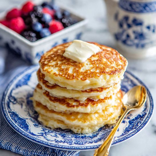 Fluffy Coconut Cream Pancakes Recipe 4 Fluffy Coconut Cream Pancakes Recipe - Recipe Image