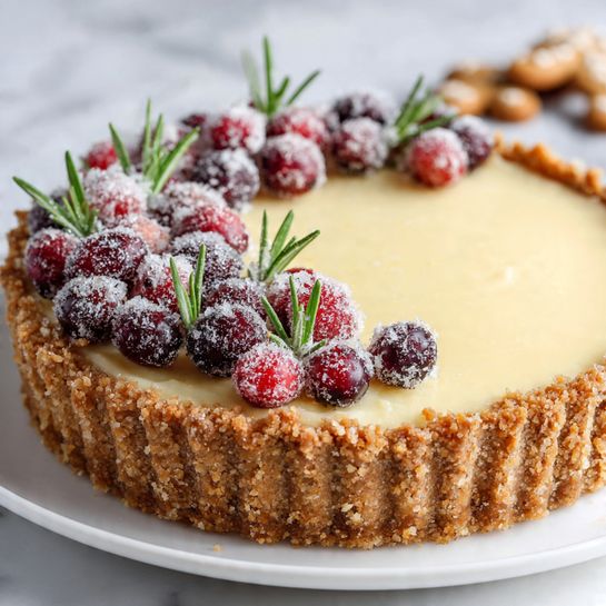 Cranberry White Chocolate Tart Recipe