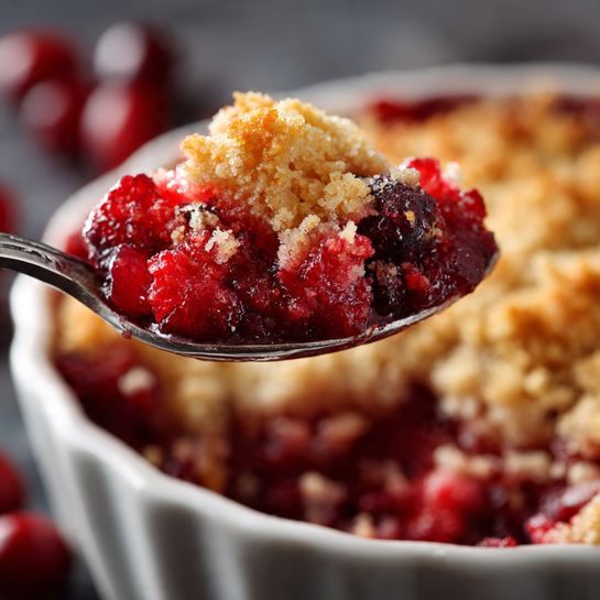 Cranberry Orange Pecan Crisp (Easy Holiday Dessert Bake) Recipe - Recipe Image