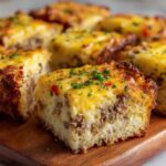 Cheesy Hashbrown Breakfast Casserole with Sausage and Eggs Recipe