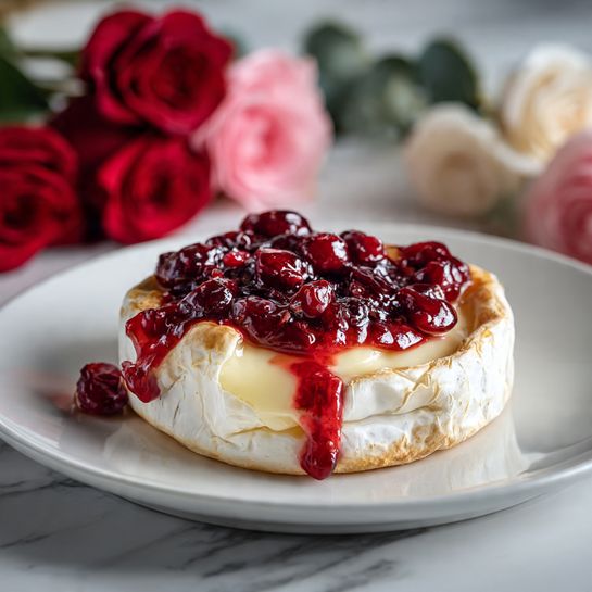 Baked Brie with Cranberry Sauce Recipe 4 Baked Brie with Cranberry Sauce Recipe - Recipe Image
