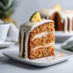 Moist Hawaiian Carrot Pineapple Cake with Thick Cream Cheese Drip Glaze Recipe