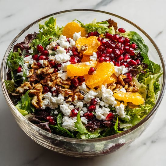 Winter Salad with Citrus, Pomegranate & Feta Recipe