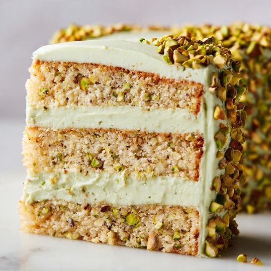 Pistachio Mascarpone Layer Cake Recipe - Recipe Image